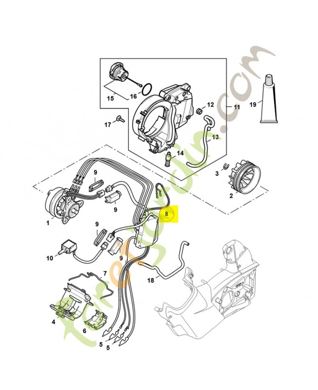 Module électronique msa 160t 1252-430-1400. Pièce de rechange Sithl / Vicking