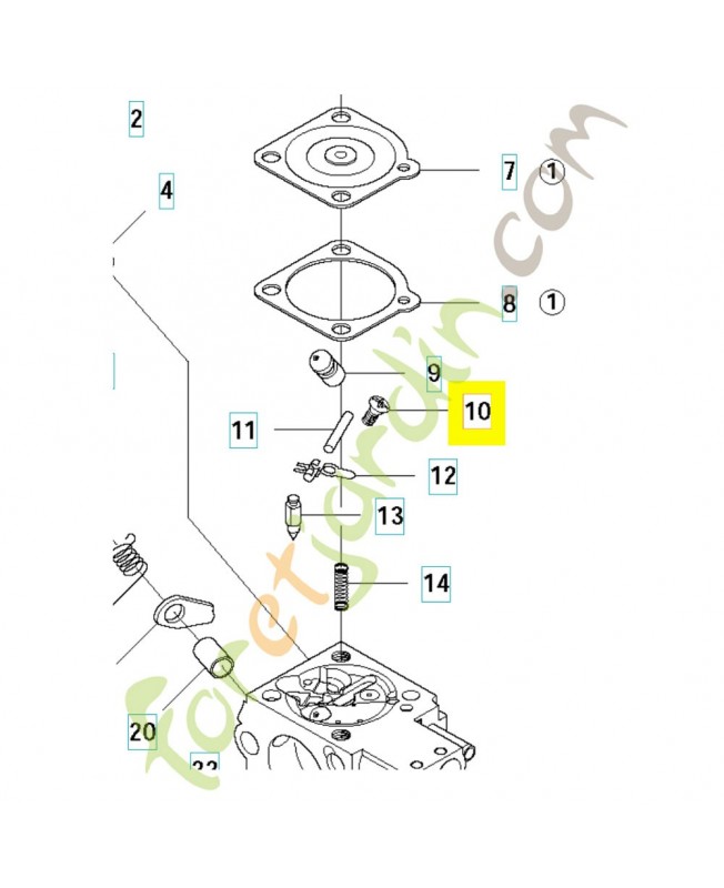 Vis 503480101. Pièce de rechange Husqvarna Vis 503480101. Pièce de rechange Husqvarna