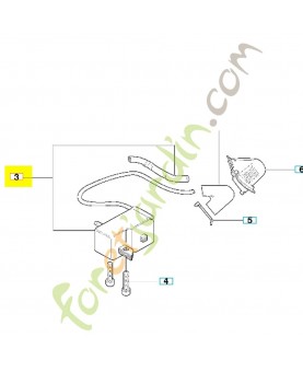 BLOC ELECTRONIQUE 504707601. Pièce de rechange Husqvarna référence 504707601