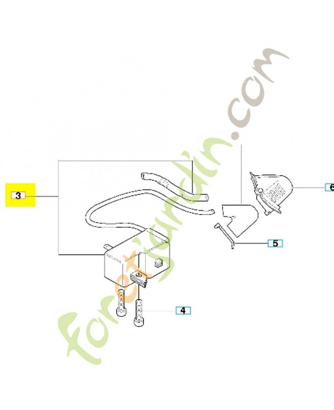 BLOC ELECTRONIQUE 504707601. Pièce de rechange Husqvarna référence 504707601