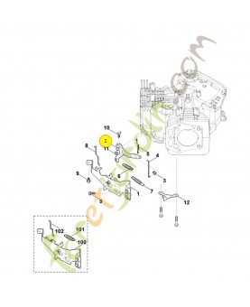 Levier 0004-182-2802. Pièce détachée Stihl / Vicking