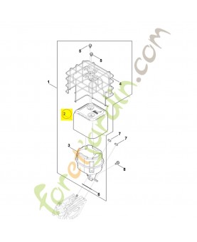 Tôle de protection 0004-145-3701. Pièce détachée Stihl / Vicking