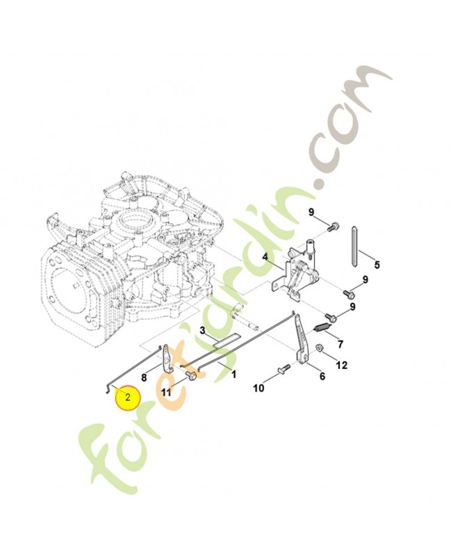 Tringlerie de volet de démarrage 0004-185-1500. Pièce détachée Stihl / Vicking Tringlerie de volet de démarrage 0004-185-1500. Pièce détachée Stihl / Vicking