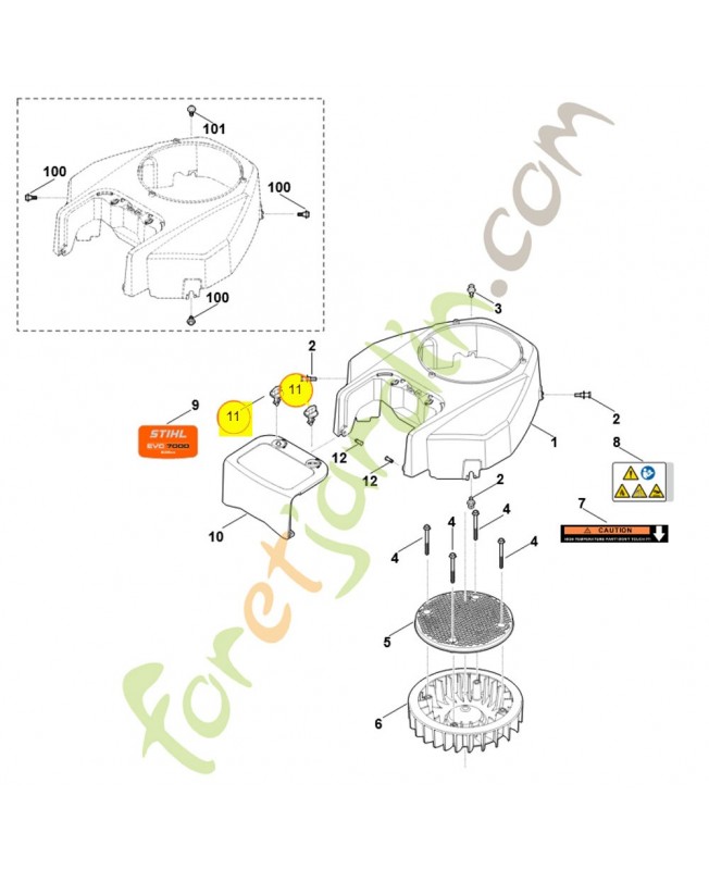 Boulon 0004-148-2505. Pièce détachée Stihl / Vicking Boulon 0004-148-2505. Pièce détachée Stihl / Vicking