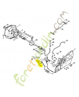 Bouchon réservoir complet 1107-350-0500. Pièce détachée Stihl / Vicking 