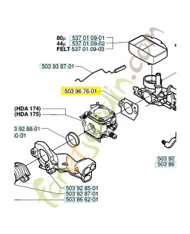 Joint 503967601. Pièce de rechange Husqvarna