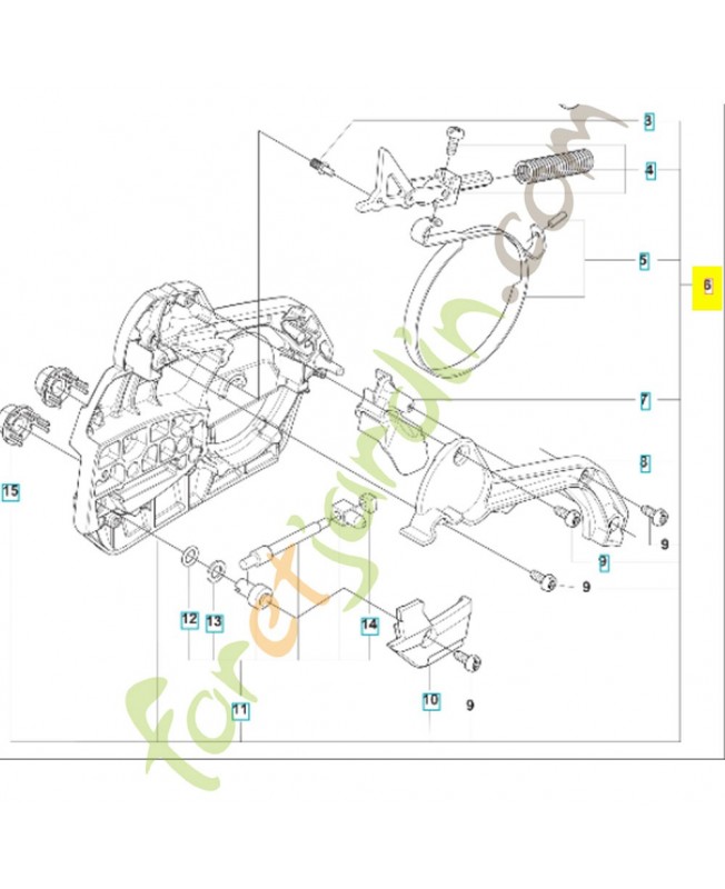 carter d'embrayage complet 525743305. Pièce de rechange Husqvarna