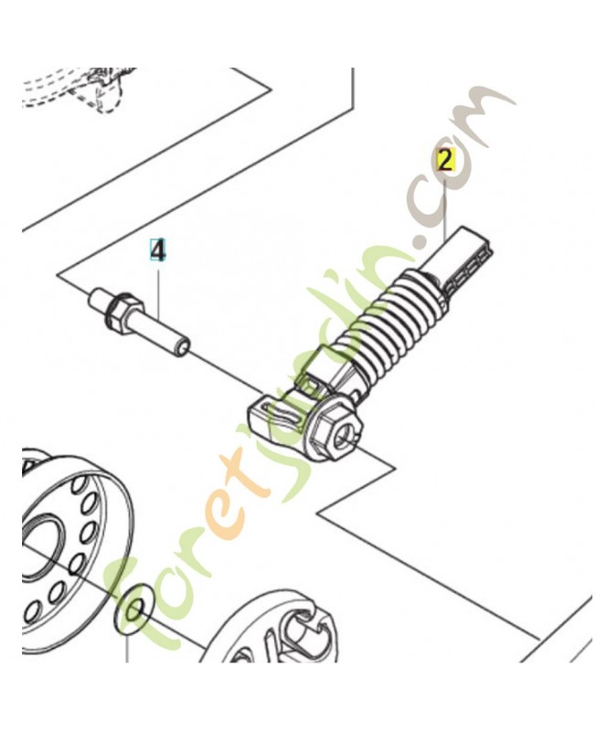 Tendeur de courroie complet 583842201. Pièce détachée Husqvarna