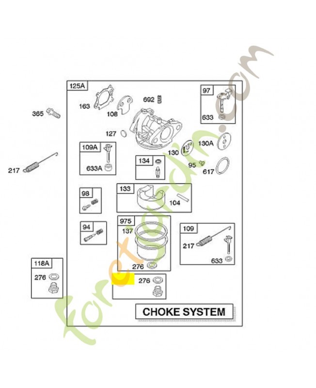 493637 Gicleur principal 0003-000-0208. Pièce de rechange pour moteur thermique Briggs et Straton