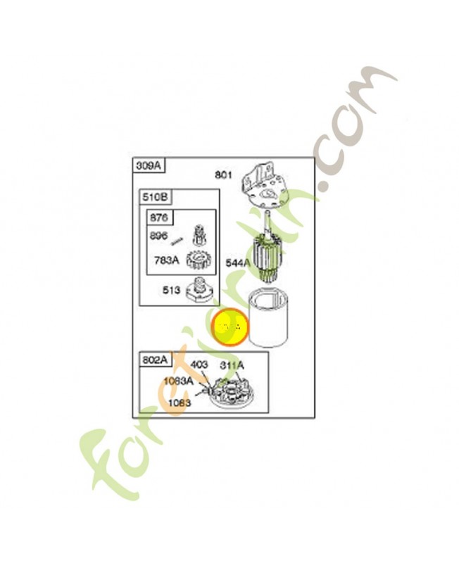 494205 Boitier de demarreur 0003-000-0220 Briggs & Stratton
