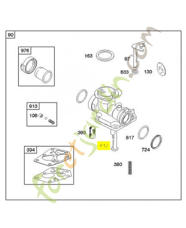 496046s Tube plongeur Briggs & Stratton