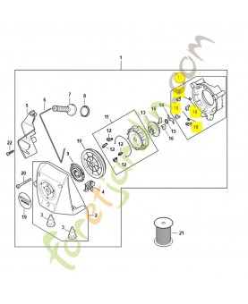 Cuvette de roulement 4283-190-1721. Pièce détachée Stihl / Vicking