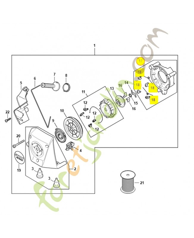 Cuvette de roulement 4283-190-1721. Pièce détachée Stihl / Vicking Cuvette de roulement 4283-190-1721. Pièce détachée Stihl / Vicking