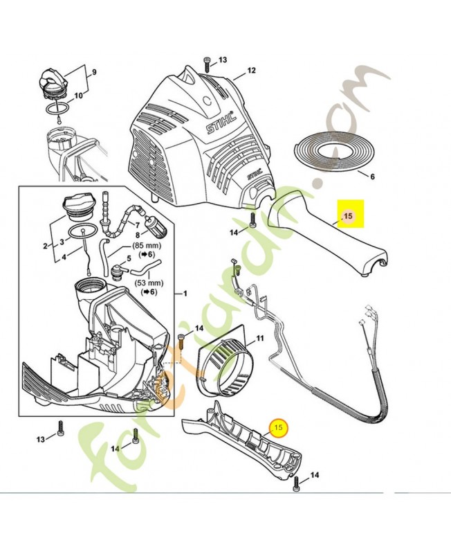 Pièce de serrage 4144-790-4800. Pièce de rechange Sithl / Vicking Pièce de serrage 4144-790-4800. Pièce de rechange Sithl / Vicking