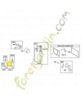 496745 Couvercle pompe a huile 0003-000-0281. Pièce de rechange pour moteur thermique Briggs et Straton
