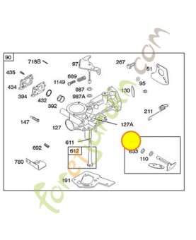 497230 Kit tige de starter 0003-000-0285. Pièce de rechange pour moteur thermique Briggs et Straton