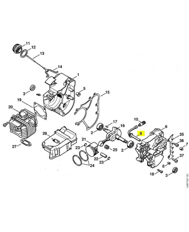 Tuyau Stihl ref. 1129-647-9400