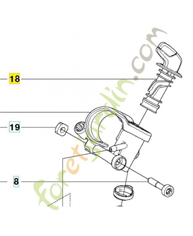 Plaquette référence 581357001.pièce de rechange husqvarna