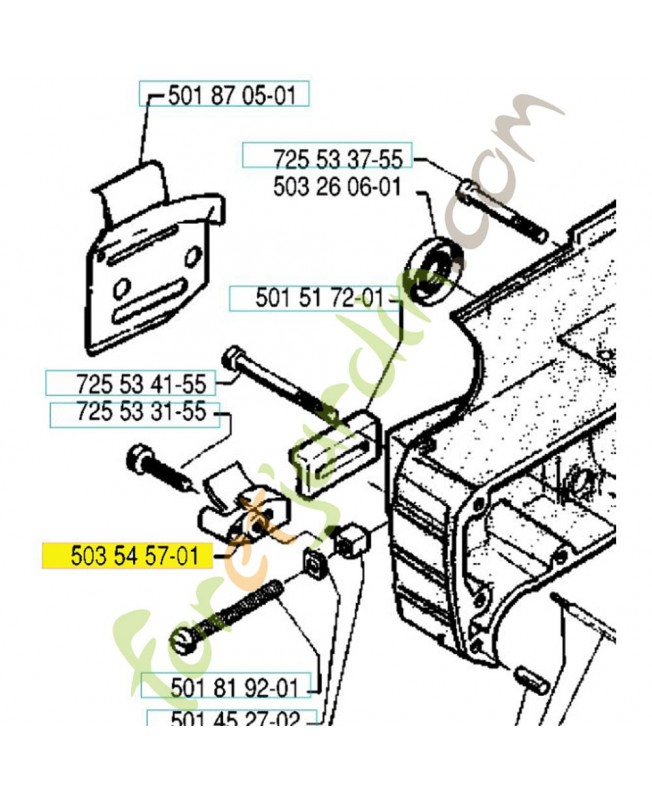 Capteur de chaine 503545701. Pièce de rechange Husqvarna