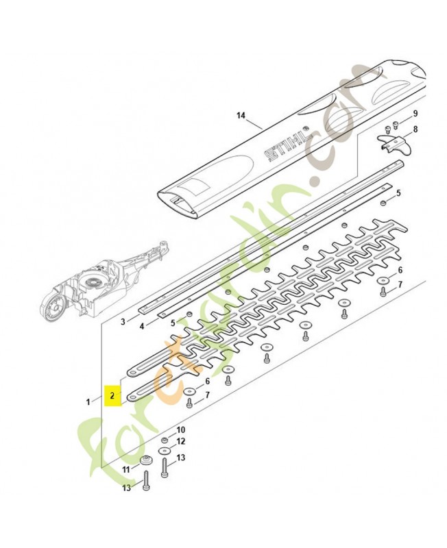 Jeu 2 couteaux 500mm hla85 Stihl 4859-710-6050