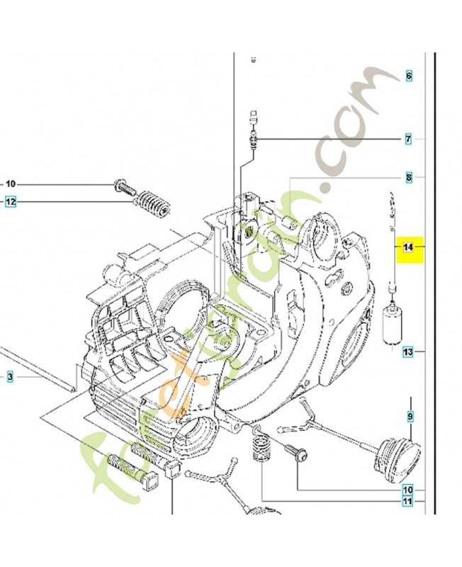 Durite 545078302. Pièce de rechange Husqvarna reference 545078302