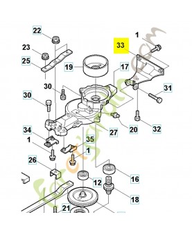 Support 576311901. Pièce de rechange Husqvarna
