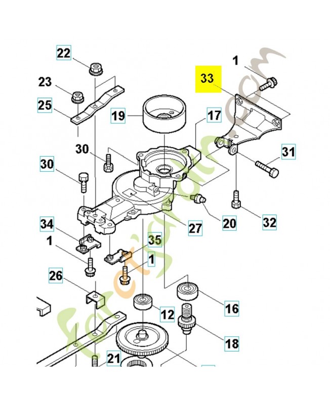 Support 576311901. Pièce de rechange Husqvarna