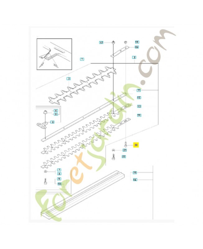 Vis 503922803. Pièce de rechange Husqvarna