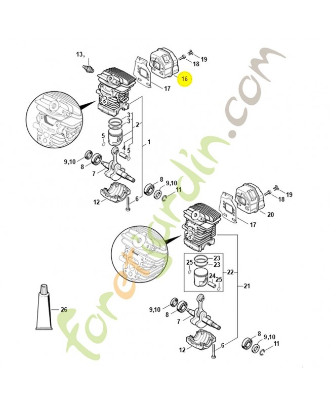 silencieux 1139-140-0607 stihl