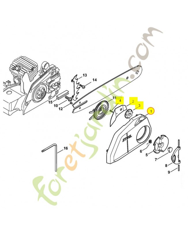 Couvercle 1123-640-1700 stihl 