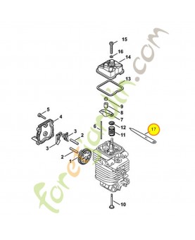 Agrafe de ressort 4180-025-3000. Pièce de rechange Sithl