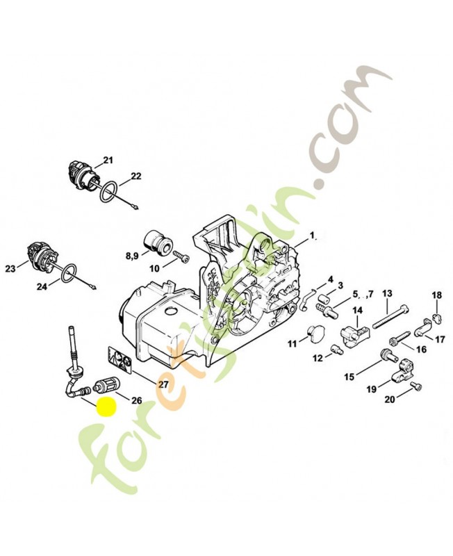 Tuyau pour tronçonneuse stihl 1123-358-7703 