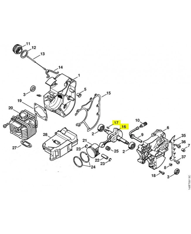 Repère 16-17 Vilebrequin