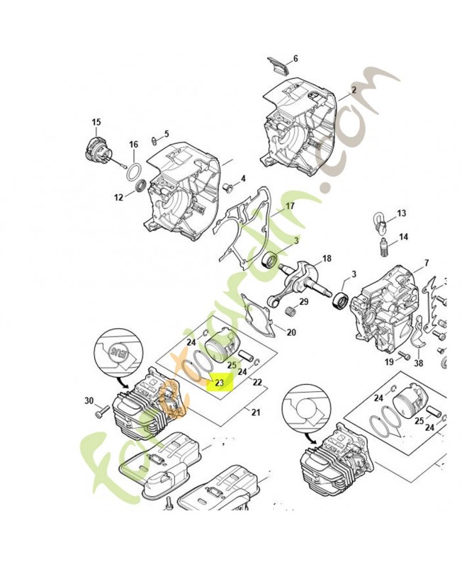 Segment de piston ø 40x1.2 mm