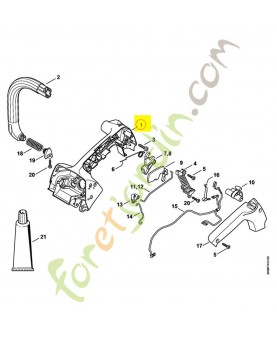Carter poignée nu 1146-790-1002. Pièce détachée Stihl 