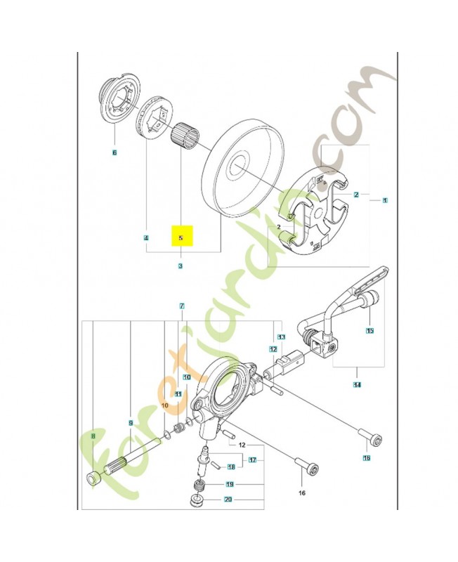 Roulement 599531501-. Pièce détachée Husqvarna Roulement 599531501-. Pièce détachée Husqvarna