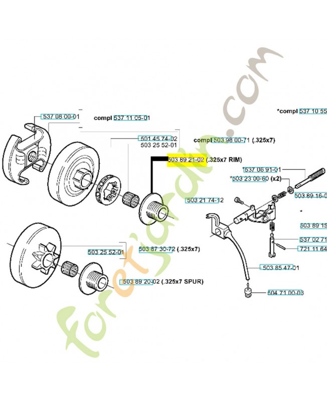 Pignon de pompe 503892103 husqvarna