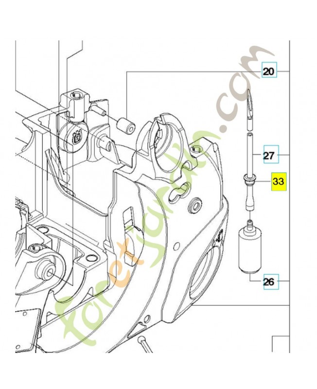 Douille 503735801. Pièce de rechange Husqvarna