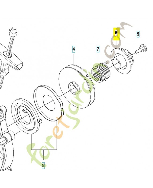 Pignon 586318701. Pièce de rechange Husqvarna