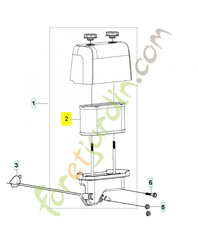 filtre à air 590973101 Pièce détachée Husqvarna