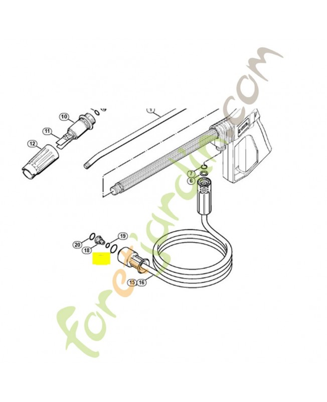 Joint torique 14x2 9645-945-7561. Pièce de rechange Sithl 