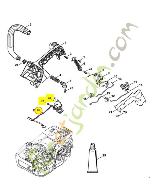 Faisceau de cables 1145-440-3002. Pièce détachée Stihl / Vicking Faisceau de cables 1145-440-3002. Pièce détachée Stihl / Vicking
