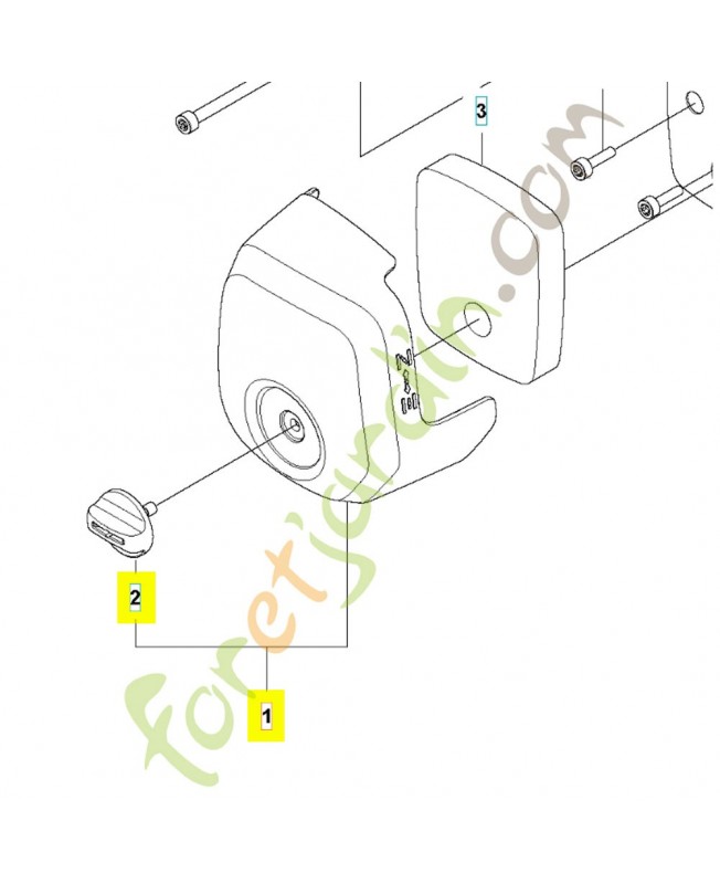 Couvercle de filtre 596492101. Pièce détachée Husqvarna Couvercle de filtre 596492101. Pièce détachée Husqvarna