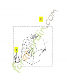 Couvercle de filtre 581047301. Pièce de rechange Husqvarna