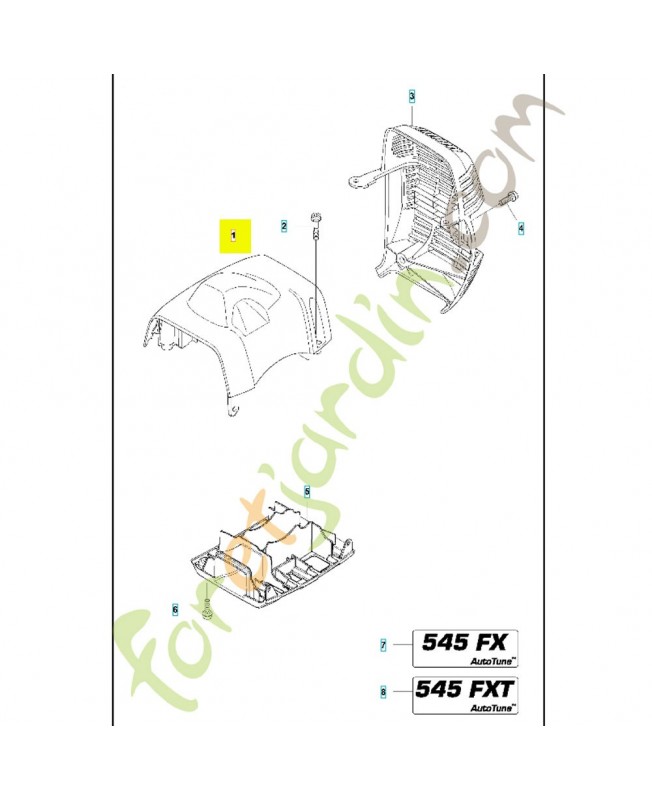 capot de cylindre 579450401. Pièce détachée Husqvarna