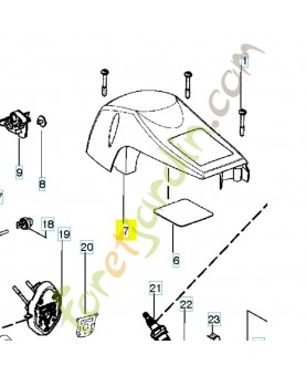 Capot cylindre 530057872. Pièce de rechange Husqvarna