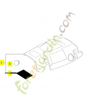 Capot cylindre complet 504054401. Pièce de rechange Husqvarna
