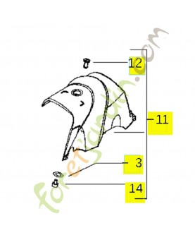 Capot cylindre complet 538243938- Pièce de détachée Husqvarna