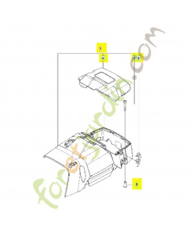 capot cylindre complet 574458203. Pièce détachée Husqvarna
