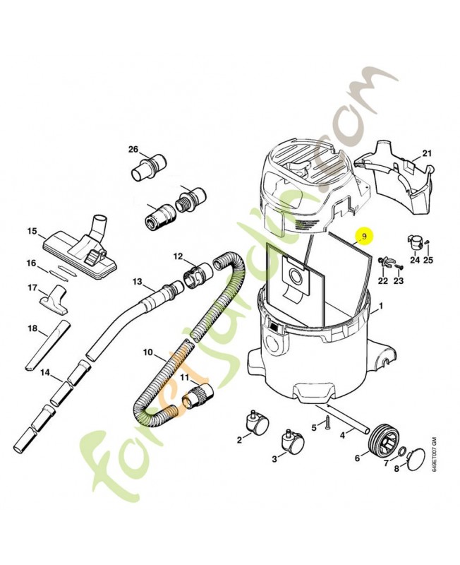 LOT DE 5 SACS référence 4901-500-9007